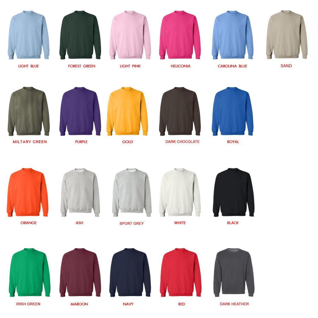 sweatshirt color chart - Baldurs Gate 3 Merch