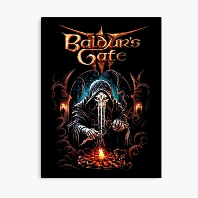 Baldur'S Gate Retro Poster Official Baldurs Gate 3 Merch