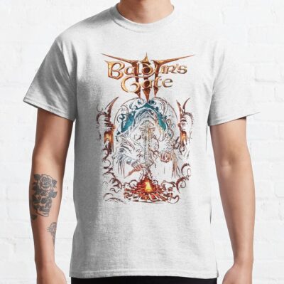 Baldur'S Gate Retro T-Shirt Official Baldurs Gate 3 Merch