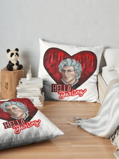 Baldur’S Gate 3 Astarion Hello Darling Throw Pillow Official Baldurs Gate 3 Merch