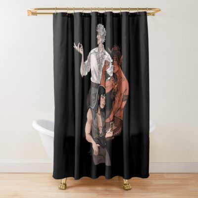 Baldur'S Gate 3 Shower Curtain Official Baldurs Gate 3 Merch