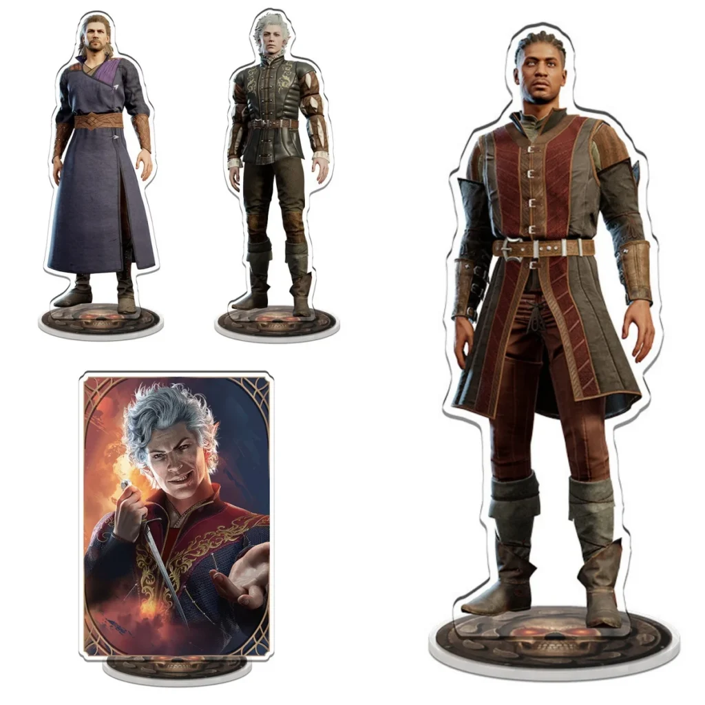 kf S17990eb112cf48bd903dadfaf8e3dcd2u Hot Game Baldur s Gate 3 Acrylic Stand Model Figures Astarion Gale Shadowheart Cosplay Model Desk - Baldurs Gate 3 Merch